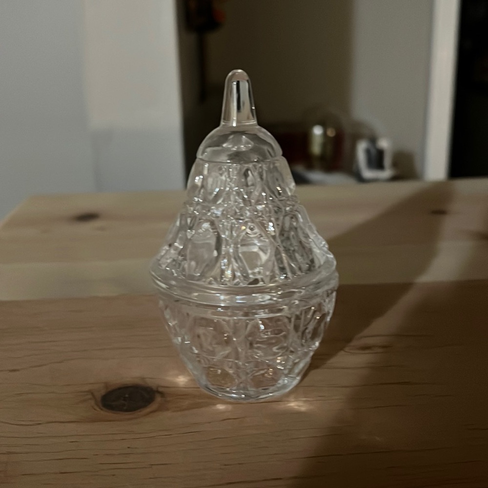 Vintage glass salt cellars